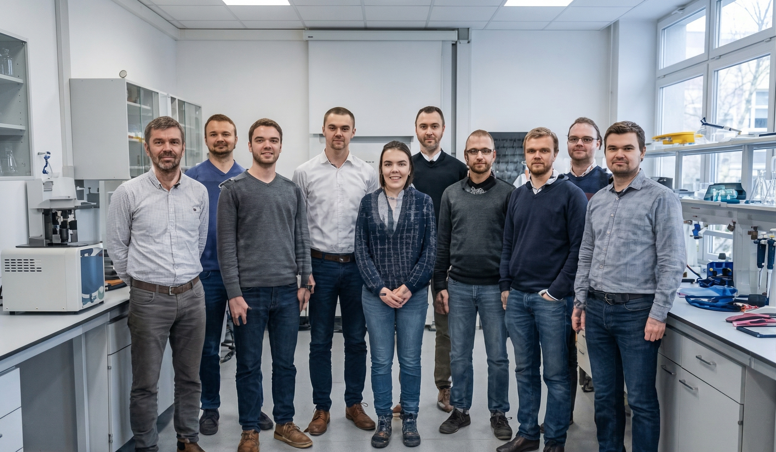 AM&M research team in the laboratory
